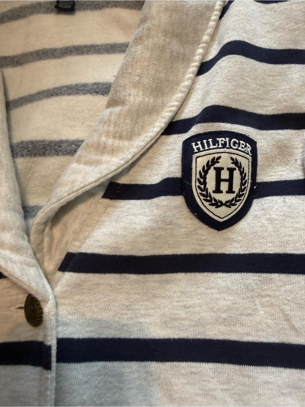 Tommy Hilfiger Women’s Striped Shawl Collar Cardigan - Picture 3 of 7